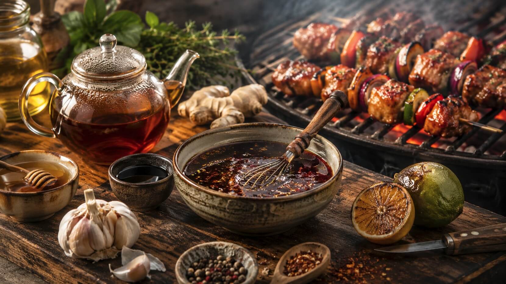 Die besten Rezepte für Grillmarinaden mit Tee