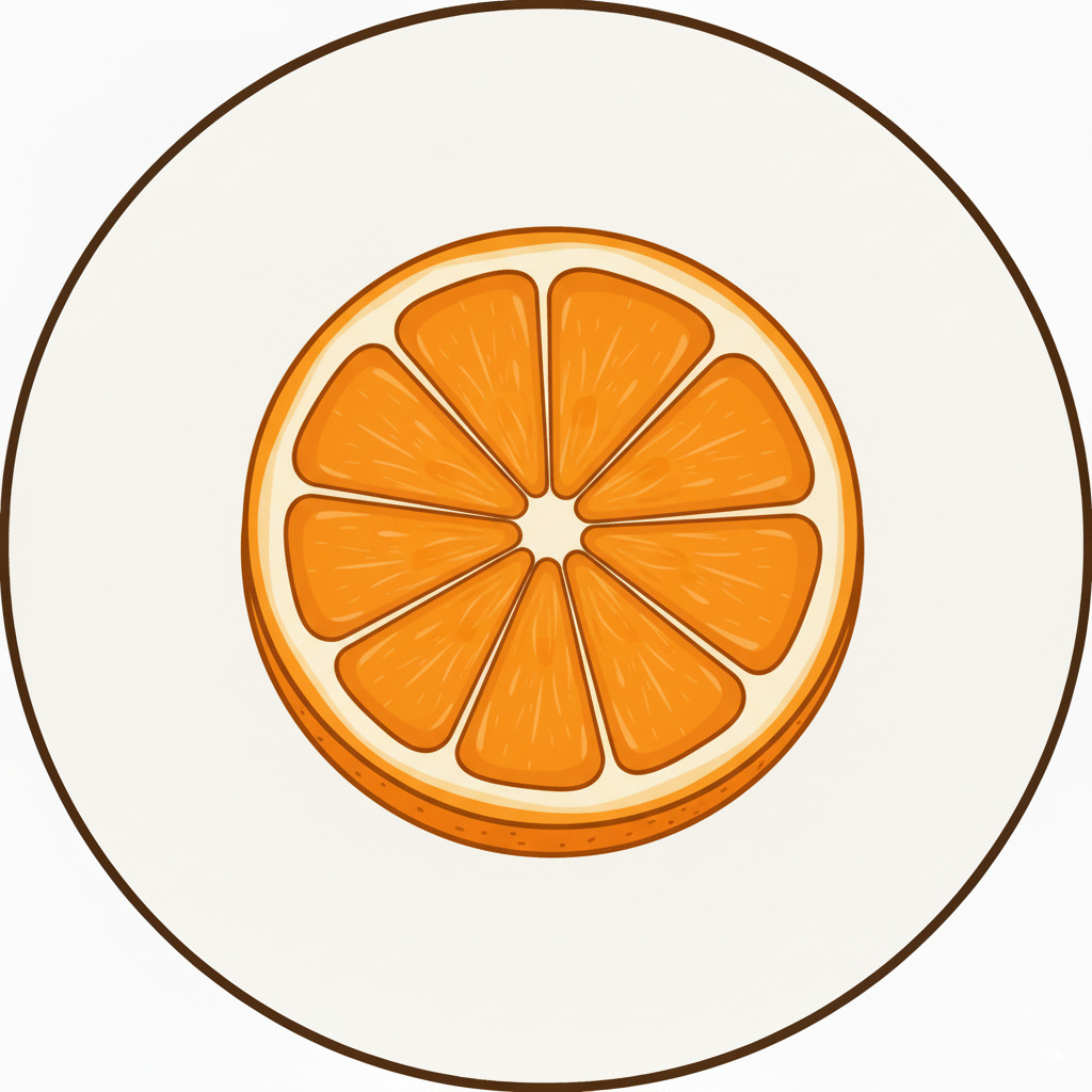 Orangenscheibe